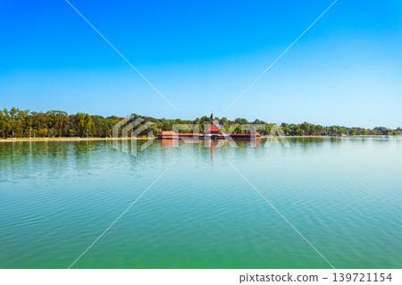 Womens Lido building on Palic Lake in Palic, Serbia 139721154