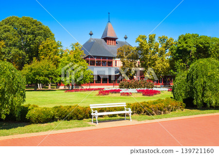 Grand Terrace building in the park of Palic Lake, Serbia Grand Terrace building in the park of Palic Lake, Serbia 139721160