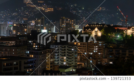 Night view from Glover Road in Nagasaki Prefecture Night view from Glover Road in Nagasaki Prefecture 139721353