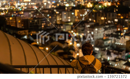 Night view from Glover Road in Nagasaki Prefecture Night view from Glover Road in Nagasaki Prefecture 139721372