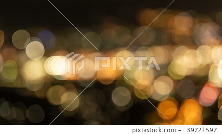 Abstract night view from Mt. Inasa, Nagasaki Prefecture 139721597
