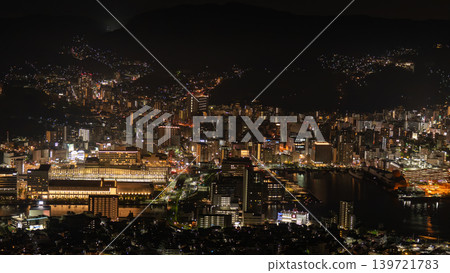 Night view from Mt. Inasa in Nagasaki Prefecture 139721783