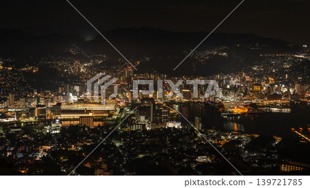 Night view from Mt. Inasa in Nagasaki Prefecture 139721785