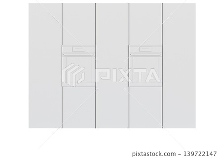 Kitchen furniture isolated on transparent background, 3d illustration, cg render Kitchen furniture isolated on transparent background, 3d illustration, cg render 139722147