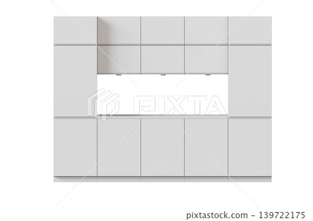Kitchen furniture isolated on transparent background, 3d illustration, cg render Kitchen furniture isolated on transparent background, 3d illustration, cg render 139722175