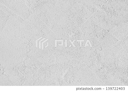 White painted cement, concrete stucco wall with rough plaster surface texture background White painted cement, concrete stucco wall with rough plaster surface texture background 139722403