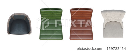 office chair isolate on a transparent background, interior furniture, 3D illustration, cg render office chair isolate on a transparent background, interior furniture, 3D illustration, cg render 139722434