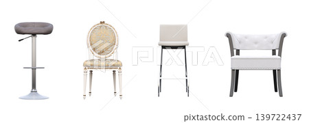 office chair isolate on a transparent background, interior furniture, 3D illustration, cg render office chair isolate on a transparent background, interior furniture, 3D illustration, cg render 139722437
