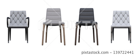 office chair isolate on a transparent background, interior furniture, 3D illustration, cg render office chair isolate on a transparent background, interior furniture, 3D illustration, cg render 139722441
