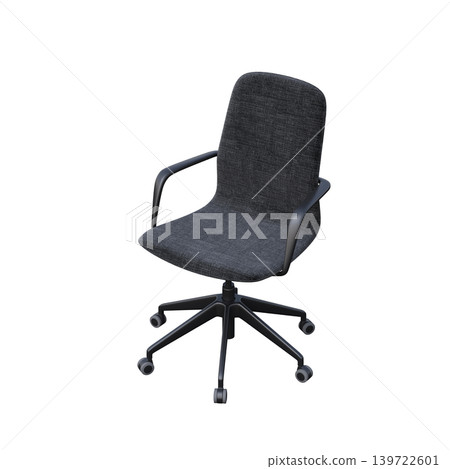 office chair isolate on a transparent background, interior furniture, 3D illustration, cg render office chair isolate on a transparent background, interior furniture, 3D illustration, cg render 139722601