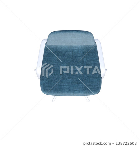 office chair isolate on a transparent background, interior furniture, 3D illustration, cg render 139722608