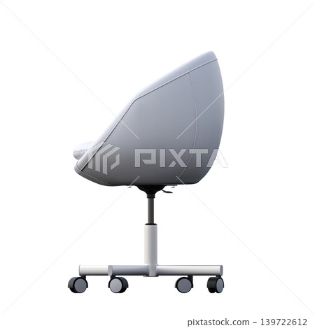 office chair isolate on a transparent background, interior furniture, 3D illustration, cg render 139722612