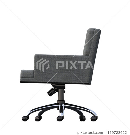 office chair isolate on a transparent background, interior furniture, 3D illustration, cg render office chair isolate on a transparent background, interior furniture, 3D illustration, cg render 139722622