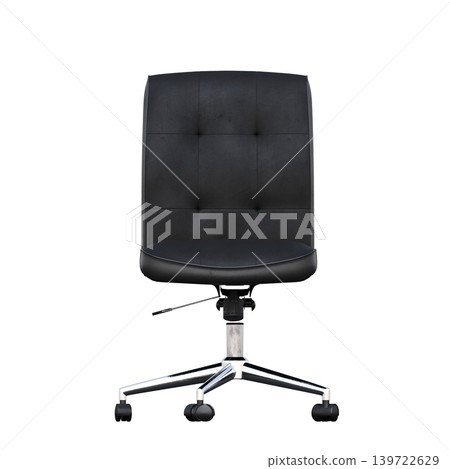 office chair isolate on a transparent background, interior furniture, 3D illustration, cg render 139722629