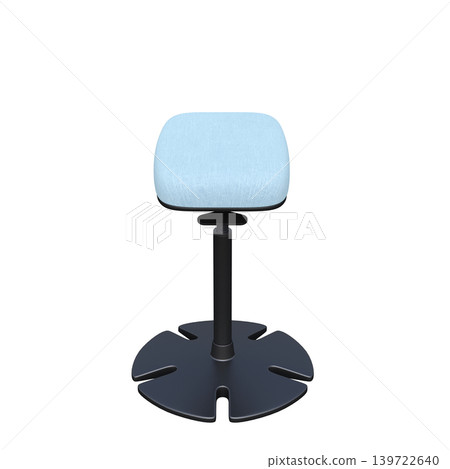 office chair isolate on a transparent background, interior furniture, 3D illustration, cg render 139722640