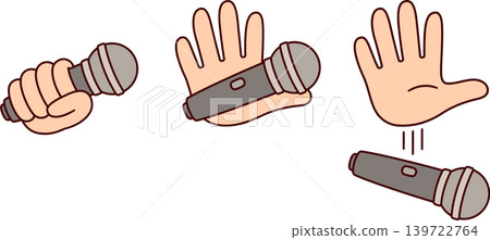 Mic drop cartoon drawing Mic drop cartoon drawing 139722764