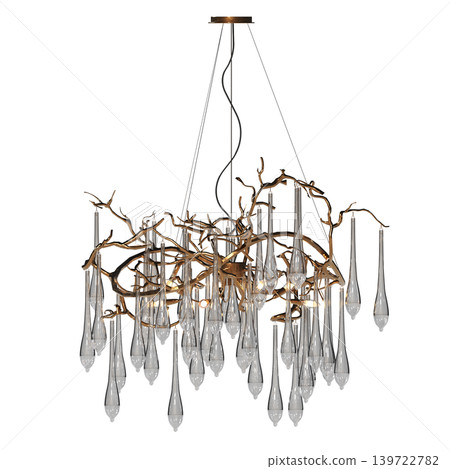 chandelier on the ceiling isolated on transparent background, hanging lamp, pendant light, 3D illustration, cg render chandelier on the ceiling isolated on transparent background, hanging lamp, pendant light, 3D illustration, cg render 139722782