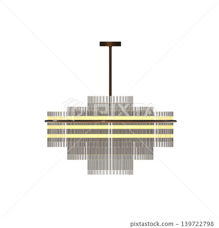 chandelier on the ceiling isolated on transparent background, hanging lamp, pendant light, 3D illustration, cg render chandelier on the ceiling isolated on transparent background, hanging lamp, pendant light, 3D illustration, cg render 139722798