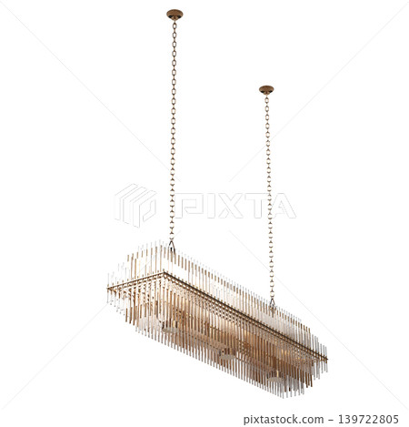 chandelier on the ceiling isolated on transparent background, hanging lamp, pendant light, 3D illustration, cg render chandelier on the ceiling isolated on transparent background, hanging lamp, pendant light, 3D illustration, cg render 139722805