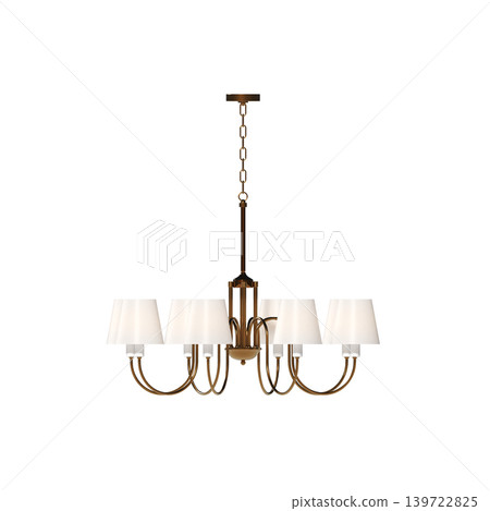 chandelier on the ceiling isolated on transparent background, hanging lamp, pendant light, 3D illustration, cg render chandelier on the ceiling isolated on transparent background, hanging lamp, pendant light, 3D illustration, cg render 139722825