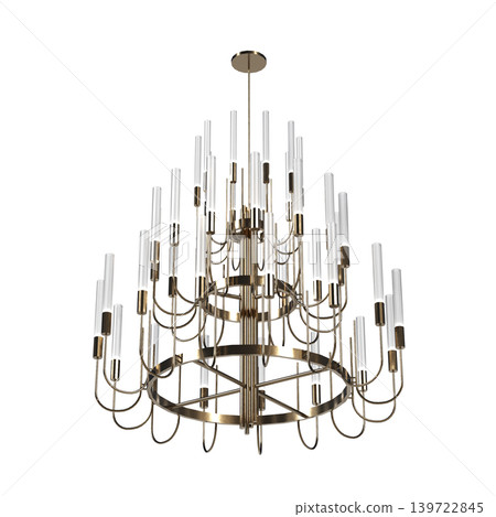chandelier on the ceiling isolated on transparent background, hanging lamp, pendant light, 3D illustration, cg render chandelier on the ceiling isolated on transparent background, hanging lamp, pendant light, 3D illustration, cg render 139722845