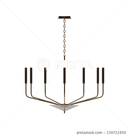 chandelier on the ceiling isolated on transparent background, hanging lamp, pendant light, 3D illustration, cg render chandelier on the ceiling isolated on transparent background, hanging lamp, pendant light, 3D illustration, cg render 139722850