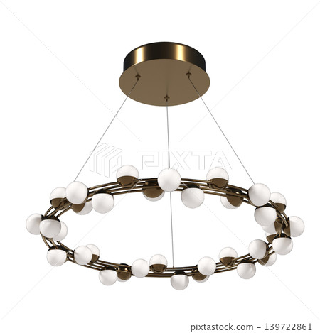 chandelier on the ceiling isolated on transparent background, hanging lamp, pendant light, 3D illustration, cg render chandelier on the ceiling isolated on transparent background, hanging lamp, pendant light, 3D illustration, cg render 139722861