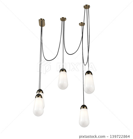 chandelier on the ceiling isolated on transparent background, hanging lamp, pendant light, 3D illustration, cg render chandelier on the ceiling isolated on transparent background, hanging lamp, pendant light, 3D illustration, cg render 139722864