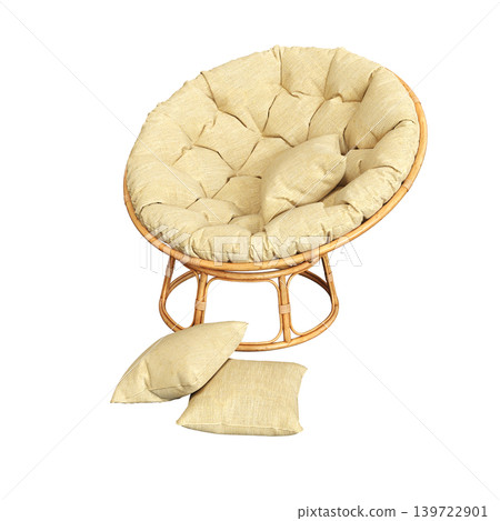 armchair isolate on a transparent background, comfortable furniture for home interior, 3D illustration, cg render armchair isolate on a transparent background, comfortable furniture for home interior, 3D illustration, cg render 139722901