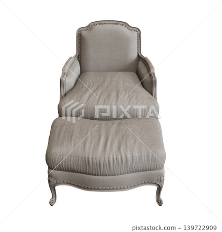 armchair isolate on a transparent background, comfortable furniture for home interior, 3D illustration, cg render armchair isolate on a transparent background, comfortable furniture for home interior, 3D illustration, cg render 139722909