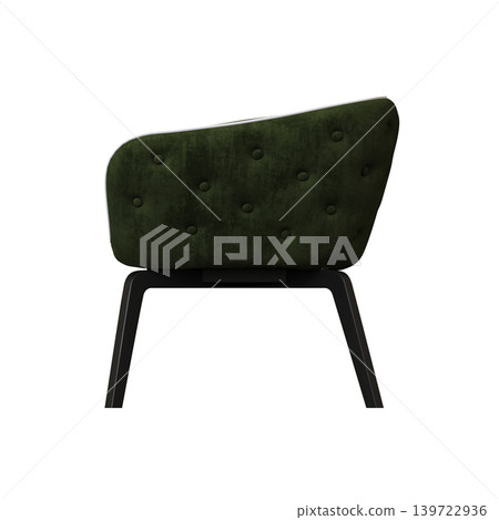armchair isolate on a transparent background, comfortable furniture for home interior, 3D illustration, cg render armchair isolate on a transparent background, comfortable furniture for home interior, 3D illustration, cg render 139722936