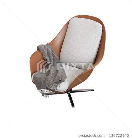 armchair isolate on a transparent background, comfortable furniture for home interior, 3D illustration, cg render armchair isolate on a transparent background, comfortable furniture for home interior, 3D illustration, cg render 139722940