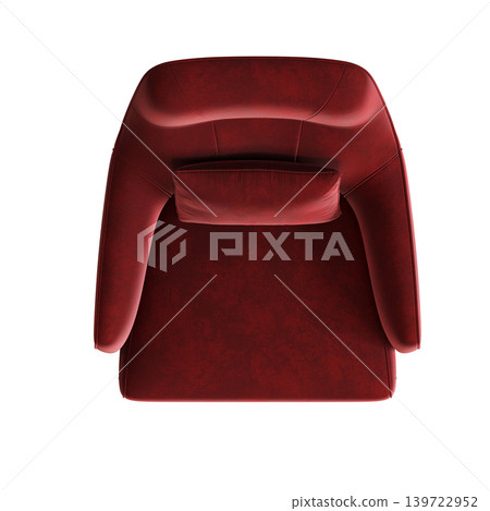 armchair isolate on a transparent background, comfortable furniture for home interior, 3D illustration, cg render armchair isolate on a transparent background, comfortable furniture for home interior, 3D illustration, cg render 139722952