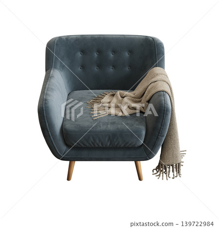 armchair isolate on a transparent background, comfortable furniture for home interior, 3D illustration, cg render armchair isolate on a transparent background, comfortable furniture for home interior, 3D illustration, cg render 139722984