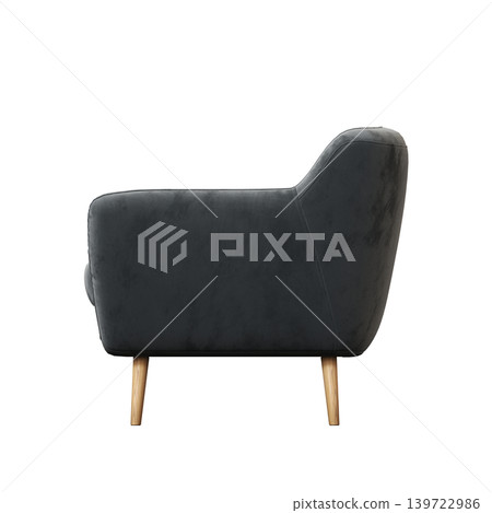 armchair isolate on a transparent background, comfortable furniture for home interior, 3D illustration, cg render armchair isolate on a transparent background, comfortable furniture for home interior, 3D illustration, cg render 139722986