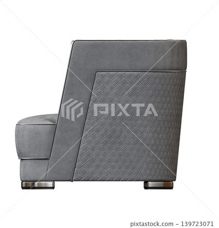 armchair isolate on a transparent background, comfortable furniture for home interior, 3D illustration, cg render armchair isolate on a transparent background, comfortable furniture for home interior, 3D illustration, cg render 139723071