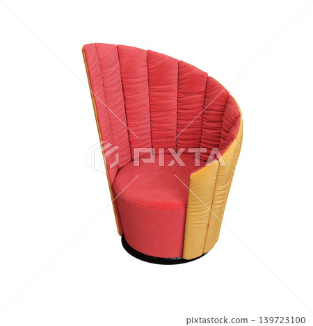 armchair isolate on a transparent background, comfortable furniture for home interior, 3D illustration, cg render armchair isolate on a transparent background, comfortable furniture for home interior, 3D illustration, cg render 139723100