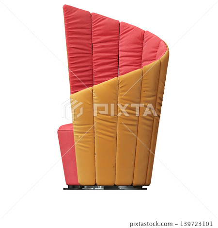 armchair isolate on a transparent background, comfortable furniture for home interior, 3D illustration, cg render 139723101