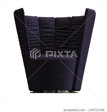 armchair isolate on a transparent background, comfortable furniture for home interior, 3D illustration, cg render armchair isolate on a transparent background, comfortable furniture for home interior, 3D illustration, cg render 139723108