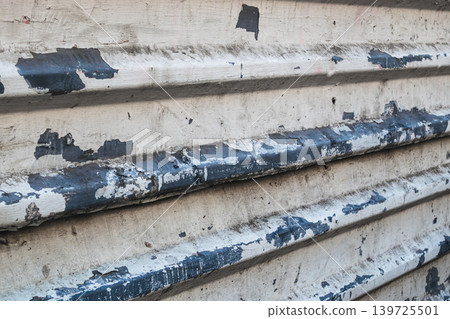 Weathered Corrugated Metal Wall Texture Weathered Corrugated Metal Wall Texture 139725501