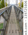 wooden stairs of a watchtower 139725806