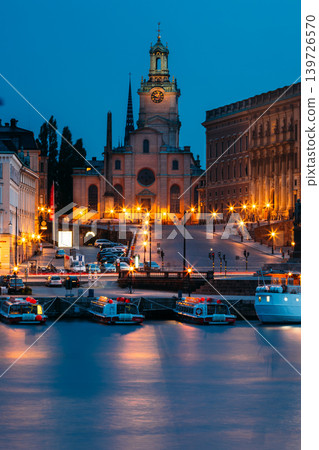 Embankment In Stockholm At Summer Day, Sweden 139726570