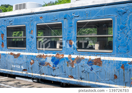 日本鳥取縣若狹町一條美麗的古老地方鐵路線 139726783