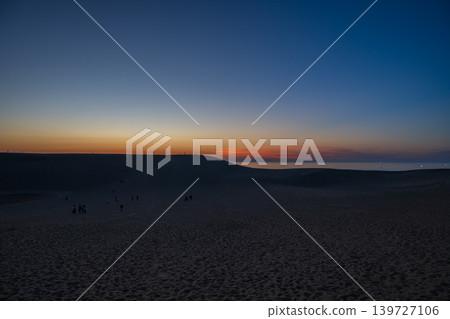 The beautiful Tottori Sand Dunes in Tottori Prefecture, Japan The beautiful Tottori Sand Dunes in Tottori Prefecture, Japan 139727106