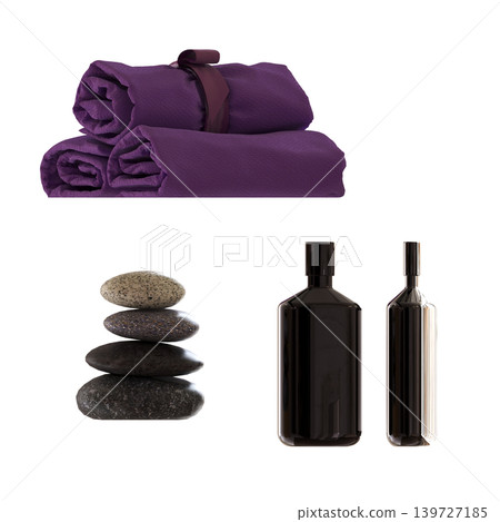 Bathroom accessories isolated on transparent background, bidet, 3D illustration, cg render Bathroom accessories isolated on transparent background, bidet, 3D illustration, cg render 139727185