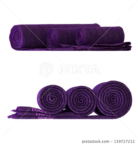 Bathroom accessories isolated on transparent background, bidet, 3D illustration, cg render 139727212