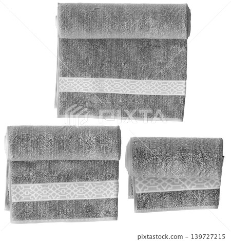 Bathroom accessories isolated on transparent background, bidet, 3D illustration, cg render 139727215