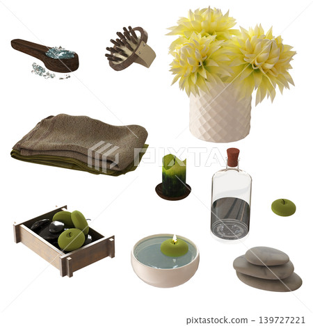 Bathroom accessories isolated on transparent background, bidet, 3D illustration, cg render Bathroom accessories isolated on transparent background, bidet, 3D illustration, cg render 139727221