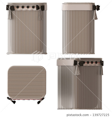 Bathroom accessories isolated on transparent background, bidet, 3D illustration, cg render Bathroom accessories isolated on transparent background, bidet, 3D illustration, cg render 139727225