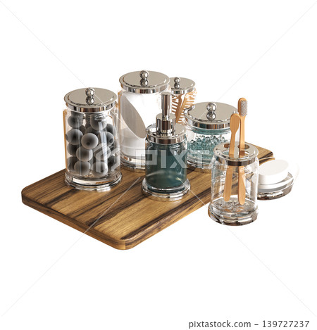 Bathroom accessories isolated on transparent background, bidet, 3D illustration, cg render Bathroom accessories isolated on transparent background, bidet, 3D illustration, cg render 139727237